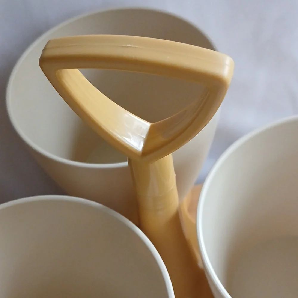 VTG Tupperware Condiment Caddy- 1 Spoon- No lids
